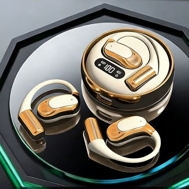 🏃‍♂️💨 【Kabellose Open-Ear-Kopfhörer】 Mit Luftleitungstechnologie ✨🎧 für sicheren Halt beim Sport. Die Umgebung im Ohr, die Musik im Kopf. Perfekt für Laufen & Fitness.🔊🔥