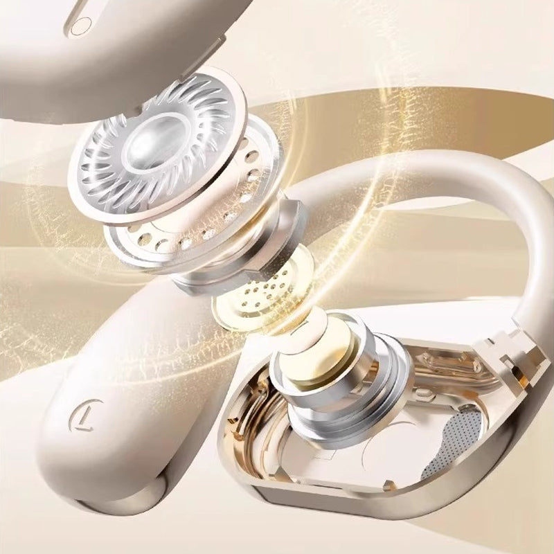 🏃‍♂️💨 【Kabellose Open-Ear-Kopfhörer】 Mit Luftleitungstechnologie ✨🎧 für sicheren Halt beim Sport. Die Umgebung im Ohr, die Musik im Kopf. Perfekt für Laufen & Fitness.🔊🔥