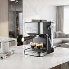 ✨🔥 Espressomaschine für Zuhause mit Dampfdüse – perfekter Milchschaum für Latte & Cappuccino ☕💧 Kompakte Siebträger-Maschine mit schneller Brühgruppe und einfacher Reinigung für echten Kaffeegenuss.