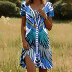 🌸🌷 Kurzarm-Blumenkleid im SALE🔥✨ 50% Rabatt – luftig, feminin & vielseitig kombinierbar. Perfekt für Frühling und Sommer. Jetzt shoppen! 💃💐