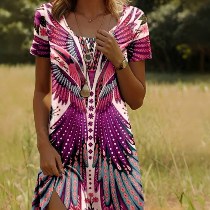 🌸🌷 Kurzarm-Blumenkleid im SALE🔥✨ 50% Rabatt – luftig, feminin & vielseitig kombinierbar. Perfekt für Frühling und Sommer. Jetzt shoppen! 💃💐