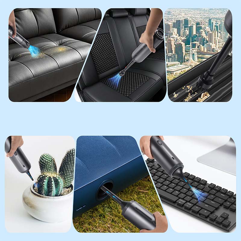 🔋💪 Hochleistungs-Akku-Handstaubsauger 💨🧹 fürs Auto: starke 6000-Pa-Saugkraft + langlebiger Akku für gründliche & nachhaltige Sauberkeit unterwegs.