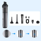 🔋💪 Hochleistungs-Akku-Handstaubsauger 💨🧹 fürs Auto: starke 6000-Pa-Saugkraft + langlebiger Akku für gründliche & nachhaltige Sauberkeit unterwegs.