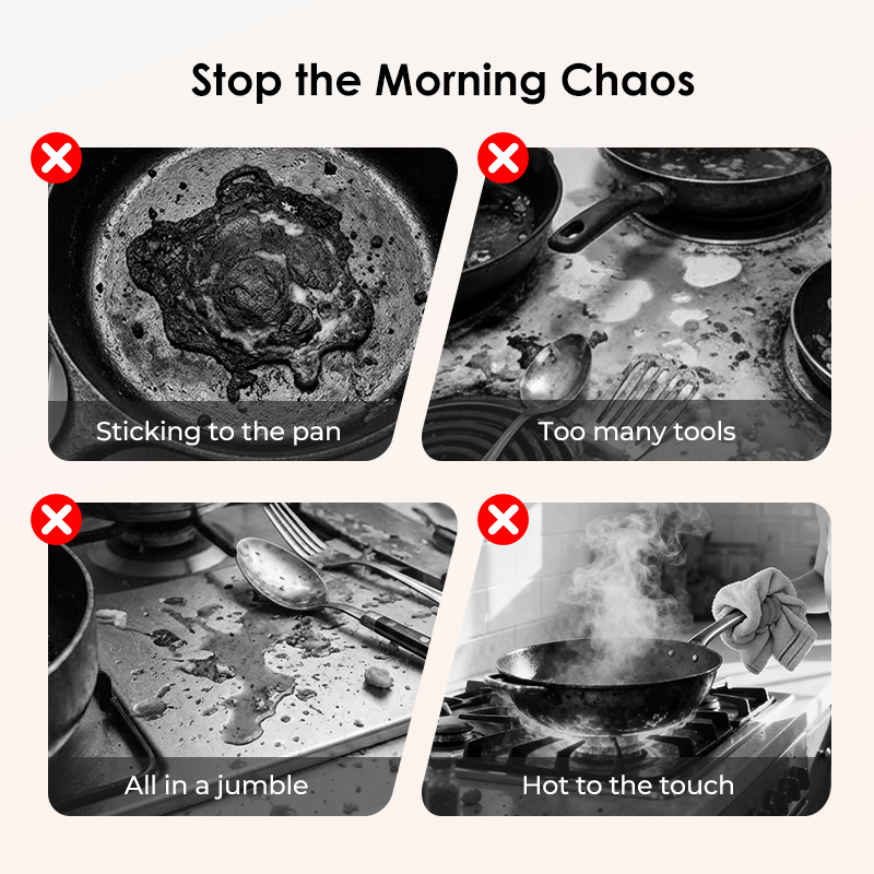 🍯🔥 Waben-Antihaft-Pfanne aus Edelstahl: 40% Rabatt!⚡⚡ Perfekt für fettarmes und gesundes Braten.