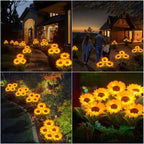 🌻☀️ GIRASOLE SOLARE 50% RABATT! 🌻✨ Lebensechte Blüten, IP65 wasserdicht & automatische Dämmerungssensor (8-12h Leuchtdauer)