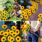 🌻☀️ GIRASOLE SOLARE 50% RABATT! 🌻✨ Lebensechte Blüten, IP65 wasserdicht & automatische Dämmerungssensor (8-12h Leuchtdauer)