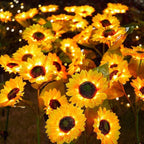 🌻☀️ GIRASOLE SOLARE 50% RABATT! 🌻✨ Lebensechte Blüten, IP65 wasserdicht & automatische Dämmerungssensor (8-12h Leuchtdauer)