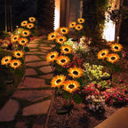 🌻☀️ GIRASOLE SOLARE 50% RABATT! 🌻✨ Lebensechte Blüten, IP65 wasserdicht & automatische Dämmerungssensor (8-12h Leuchtdauer)