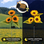🌻☀️ GIRASOLE SOLARE 50% RABATT! 🌻✨ Lebensechte Blüten, IP65 wasserdicht & automatische Dämmerungssensor (8-12h Leuchtdauer)
