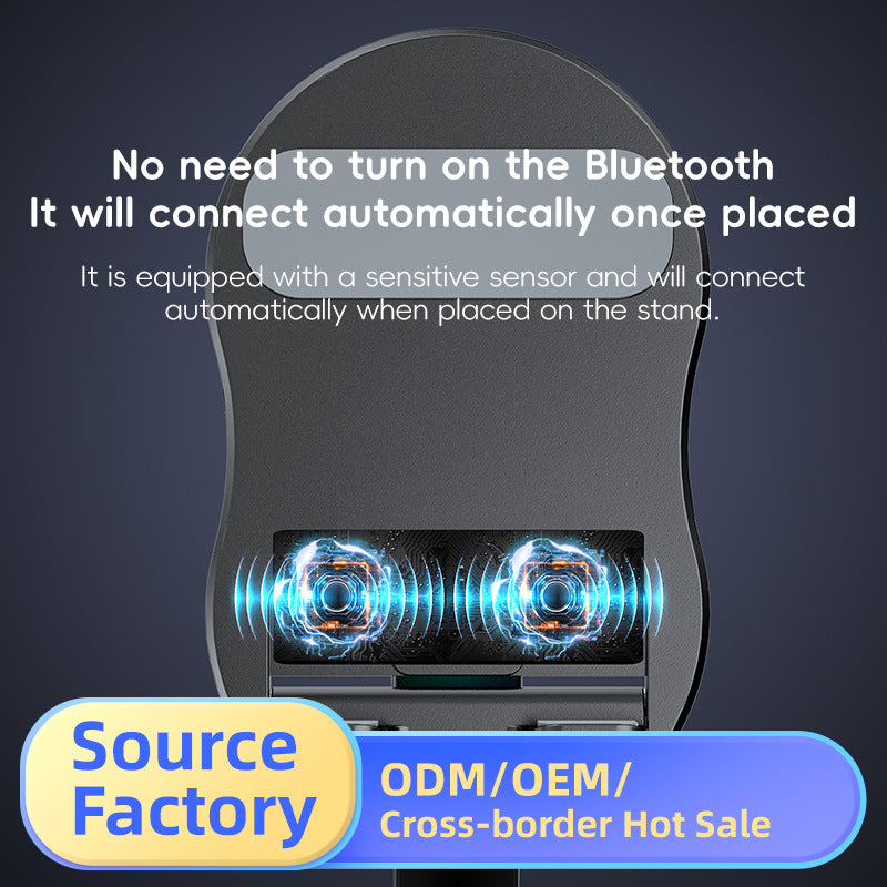 🎵📞 3-in-1 RGB Lautsprecher & Handyhalter – Kabelloser Ladeständer mit 📱🔊 dynamischem Licht, ideal fürs Homeoffice & Gaming. Perfekter Sound, freihändig telefonieren & Stimmungslicht in einem!