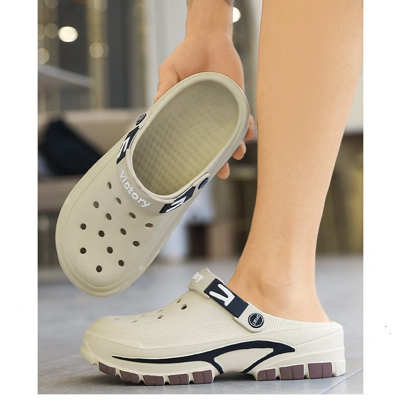 💎💨 50% RABATT! Atmungsaktive 2-in-1 Slip-On Sandalen für Herren 🏃‍♀️🌊 Rutschfeste EVA-Sohle & ultraleicht – ideal für Freizeit & Reisen