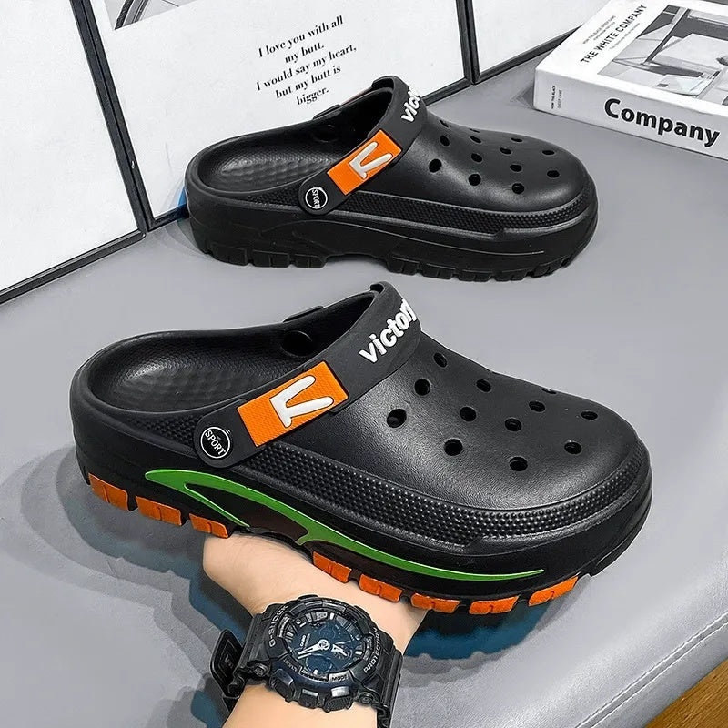 💎💨 50% RABATT! Atmungsaktive 2-in-1 Slip-On Sandalen für Herren 🏃‍♀️🌊 Rutschfeste EVA-Sohle & ultraleicht – ideal für Freizeit & Reisen