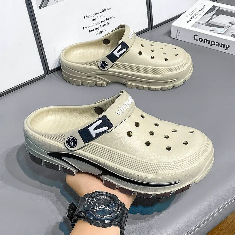 💎💨 50% RABATT! Atmungsaktive 2-in-1 Slip-On Sandalen für Herren 🏃‍♀️🌊 Rutschfeste EVA-Sohle & ultraleicht – ideal für Freizeit & Reisen