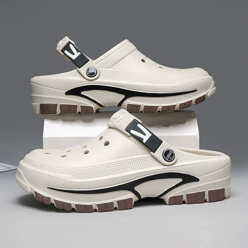 💎💨 50% RABATT! Atmungsaktive 2-in-1 Slip-On Sandalen für Herren 🏃‍♀️🌊 Rutschfeste EVA-Sohle & ultraleicht – ideal für Freizeit & Reisen