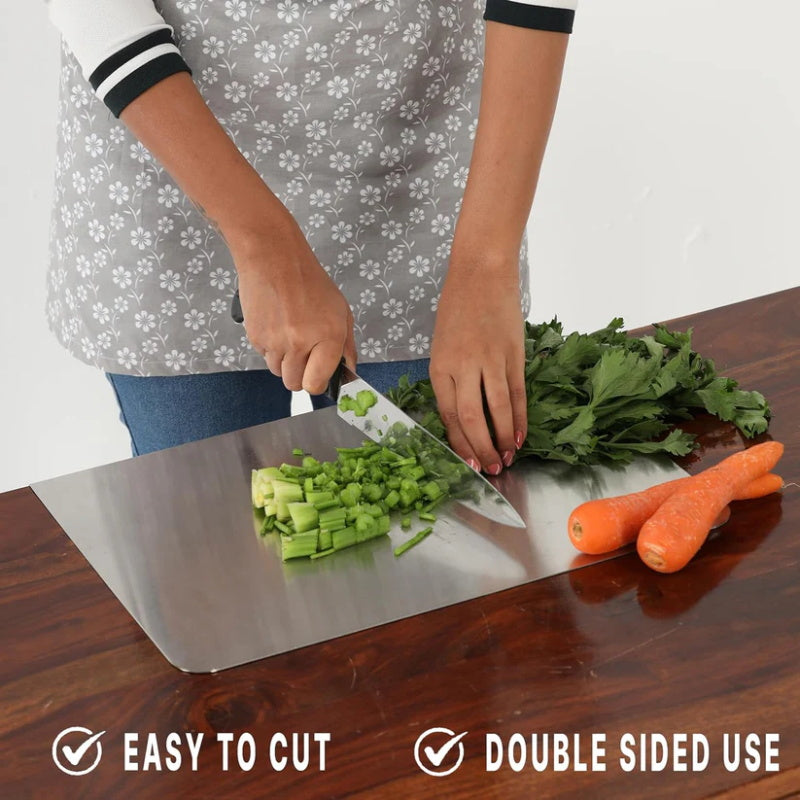 🍴🔪 Edelstahl-Schneidebrett für Arbeitsplatte – hygienisch, geruchsfrei & messerschonend 🛡️❄️ Platzsparend, leicht zu reinigen, ideal für tägliche Küchenarbeiten. Jetzt kaufen!