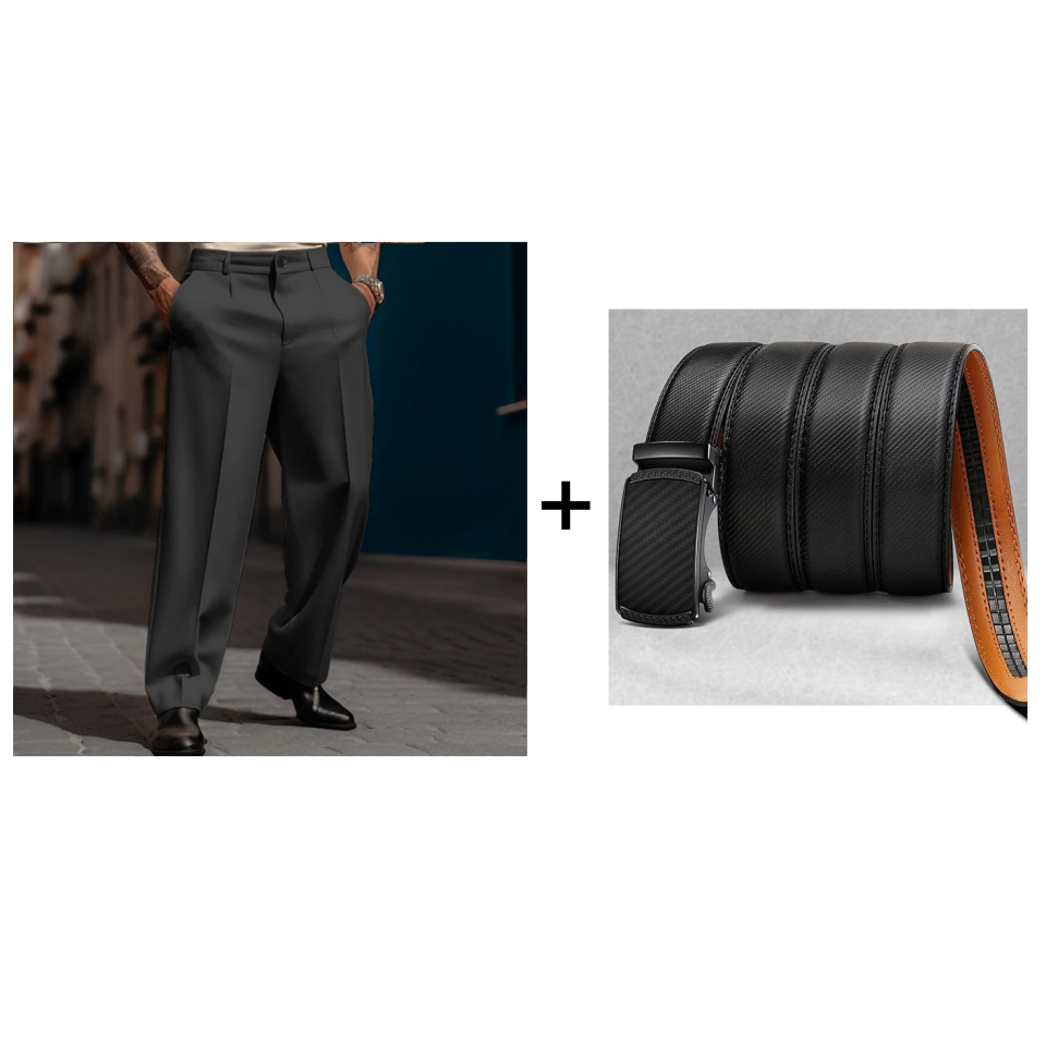 👖✨ Lässige Herrenhose mit Bundfalten und weitem Bein Perfekt für entspannte City-Styles ✓ Atmungsaktive Qualität ✓ Vielseitig kombinierbar Jetzt sichern!