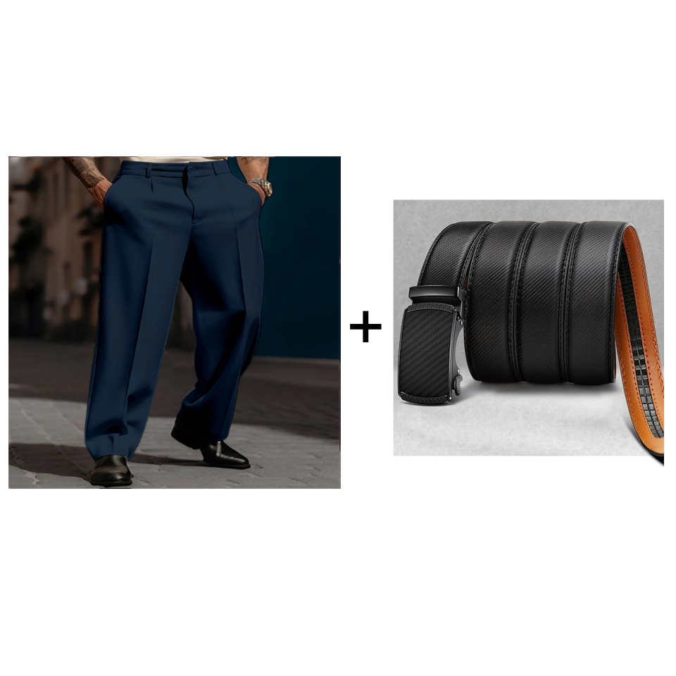 👖✨ Lässige Herrenhose mit Bundfalten und weitem Bein Perfekt für entspannte City-Styles ✓ Atmungsaktive Qualität ✓ Vielseitig kombinierbar Jetzt sichern!