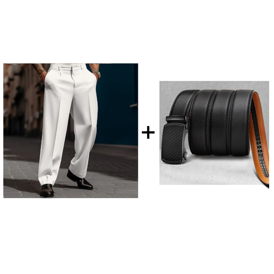 👖✨ Lässige Herrenhose mit Bundfalten und weitem Bein Perfekt für entspannte City-Styles ✓ Atmungsaktive Qualität ✓ Vielseitig kombinierbar Jetzt sichern!