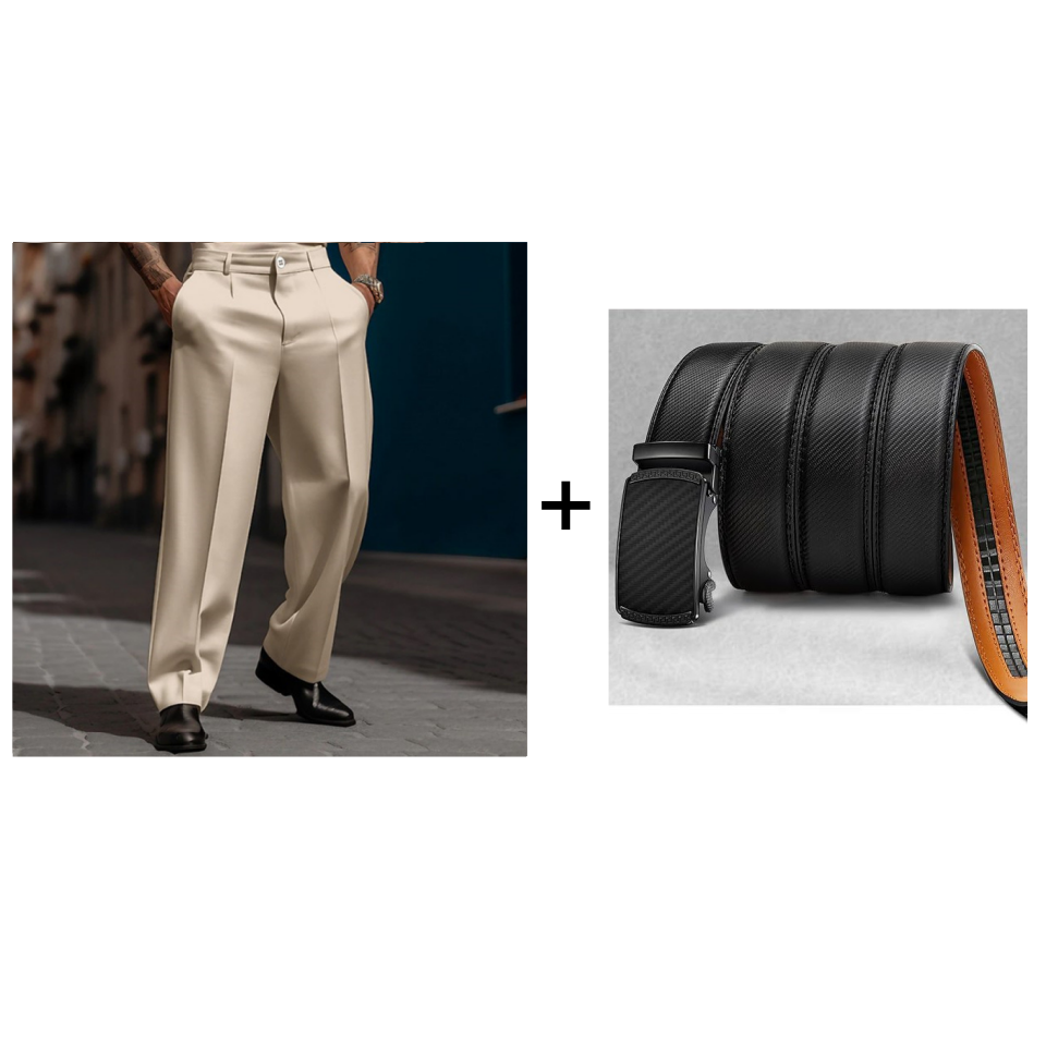 👖✨ Lässige Herrenhose mit Bundfalten und weitem Bein Perfekt für entspannte City-Styles ✓ Atmungsaktive Qualität ✓ Vielseitig kombinierbar Jetzt sichern!