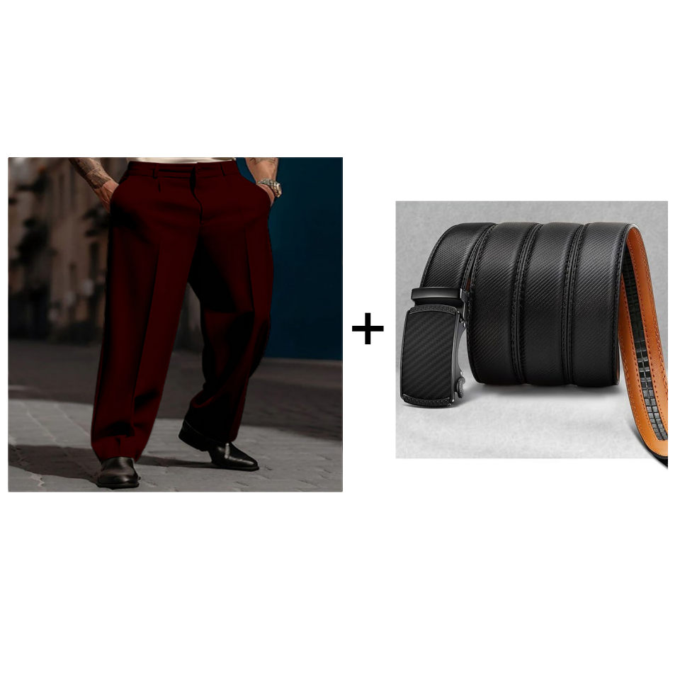 👖✨ Lässige Herrenhose mit Bundfalten und weitem Bein Perfekt für entspannte City-Styles ✓ Atmungsaktive Qualität ✓ Vielseitig kombinierbar Jetzt sichern!