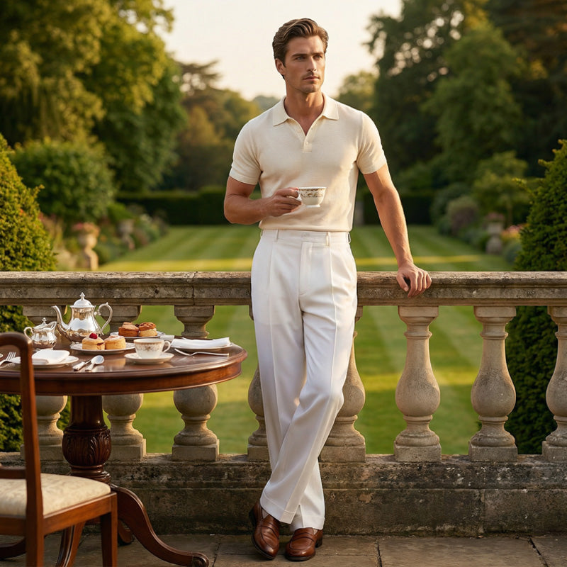 👖✨ Lässige Herrenhose mit Bundfalten und weitem Bein Perfekt für entspannte City-Styles ✓ Atmungsaktive Qualität ✓ Vielseitig kombinierbar Jetzt sichern!