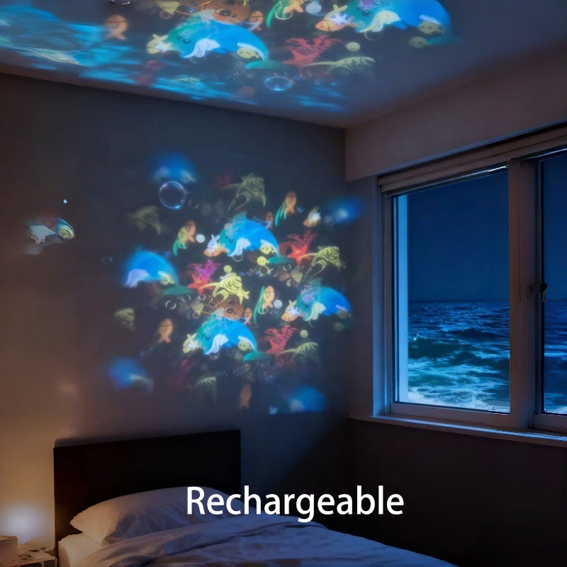🥳🎉 Dynamisches LED-Projektorlicht, rotierend 💞⚡ Über 50.000+ verkauft! Ideal für Party & Haushalt – sofort Effekt erzielen.