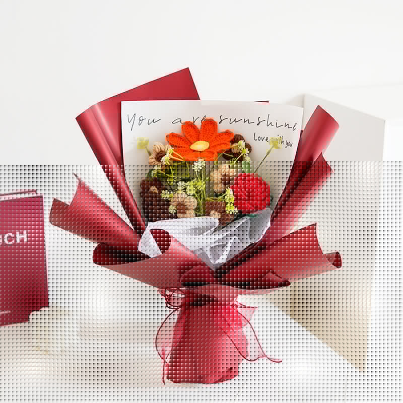 🌸🌿 Handgefertigter Häkelstrauß – Muttertags-Special mit 50% Rabatt! 🎁✨ Naturgetreu, langlebig & perfekt als Deko oder Geschenk