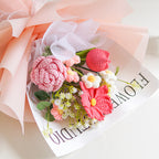 🌸🌿 Handgefertigter Häkelstrauß – Muttertags-Special mit 50% Rabatt! 🎁✨ Naturgetreu, langlebig & perfekt als Deko oder Geschenk