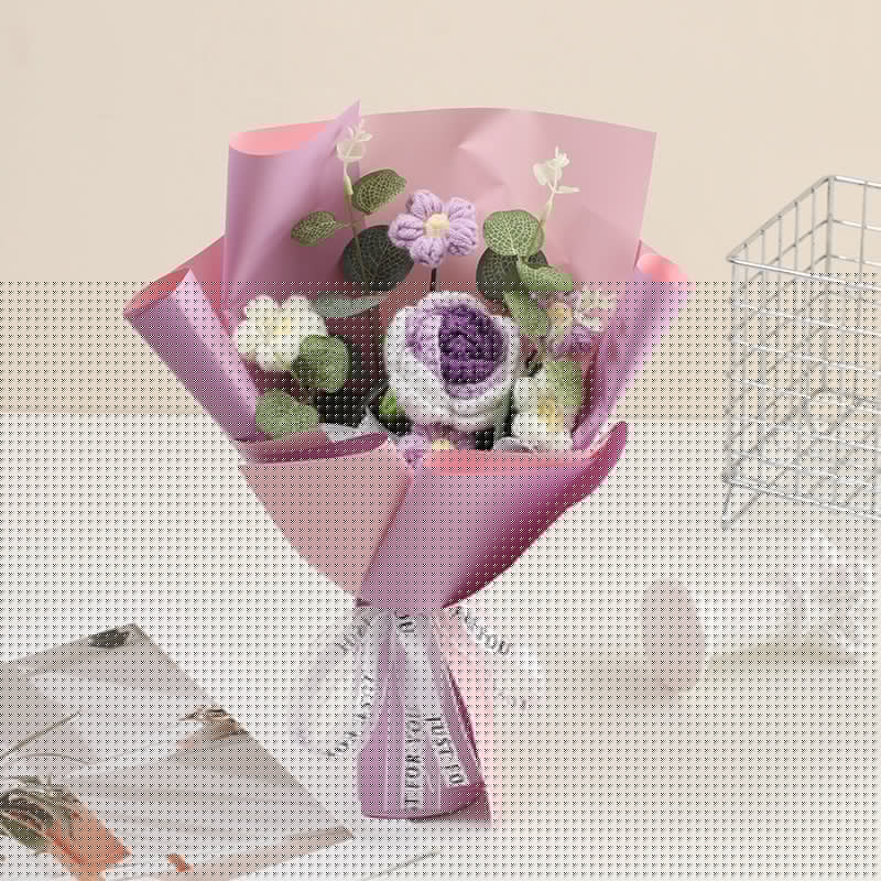 🌸🌿 Handgefertigter Häkelstrauß – Muttertags-Special mit 50% Rabatt! 🎁✨ Naturgetreu, langlebig & perfekt als Deko oder Geschenk