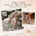 👡✨ Elegante Peep-Toe-Sandalen mit Blockabsatz – Verstellbarer Riemen für optimalen Sitz 👗💃 Ideal für lange Sommerabende, Hochzeit oder Büro