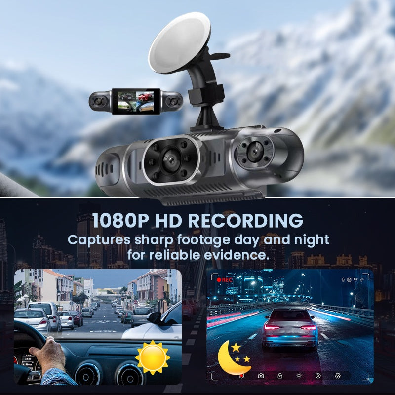 📹🌐 360°-Rundumsicht Parkkamera – 1080p HD & Loop-Aufnahme 🚨📦 Sofort einsatzbereit: perfekt für Einparkhilfe & Überwachung. Mit Bewegungserkennung & Nachtsicht.