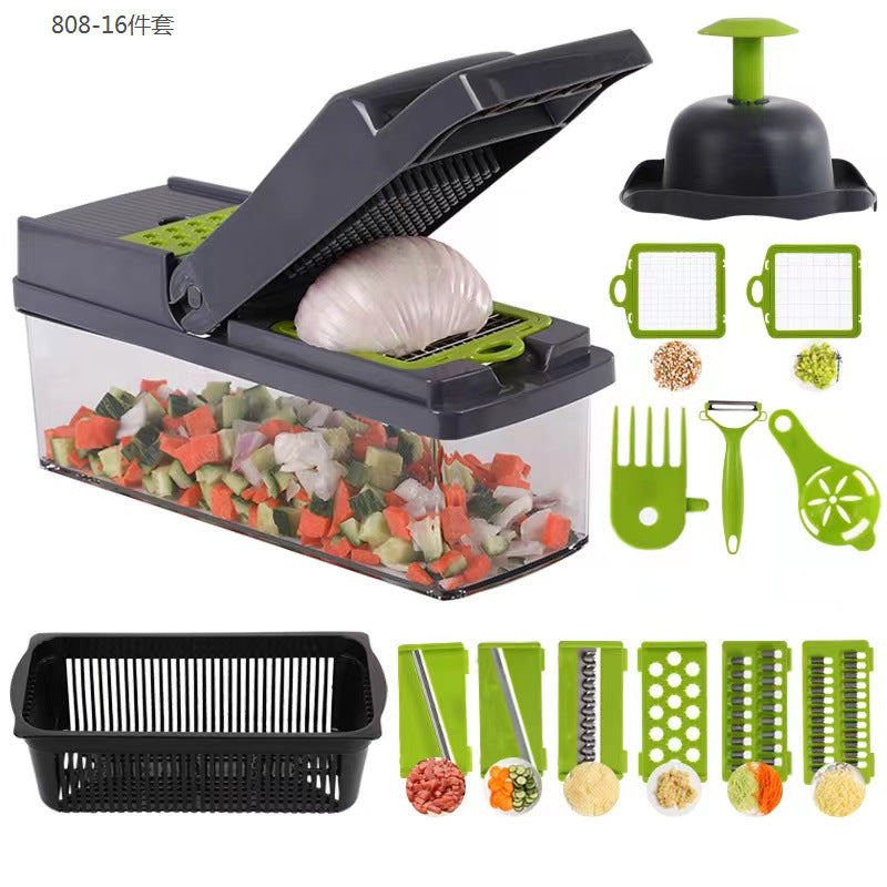 🥗⚡ Multifunktions-Gemüseschneider – blitzschnell & gleichmäßig 🔪🥕 Würfeln, Schneiden, Raspeln in Sekunden. Kein Gemüse-Chaos mehr. Jetzt 50 % sparen!