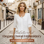 🌸🌿 Besticktes Retro-Hemd mit Blumenmuster – angenehme Baumwolle, ideal für Freizeit & Büro 🎯👔 Jetzt stilvoll kombinieren!