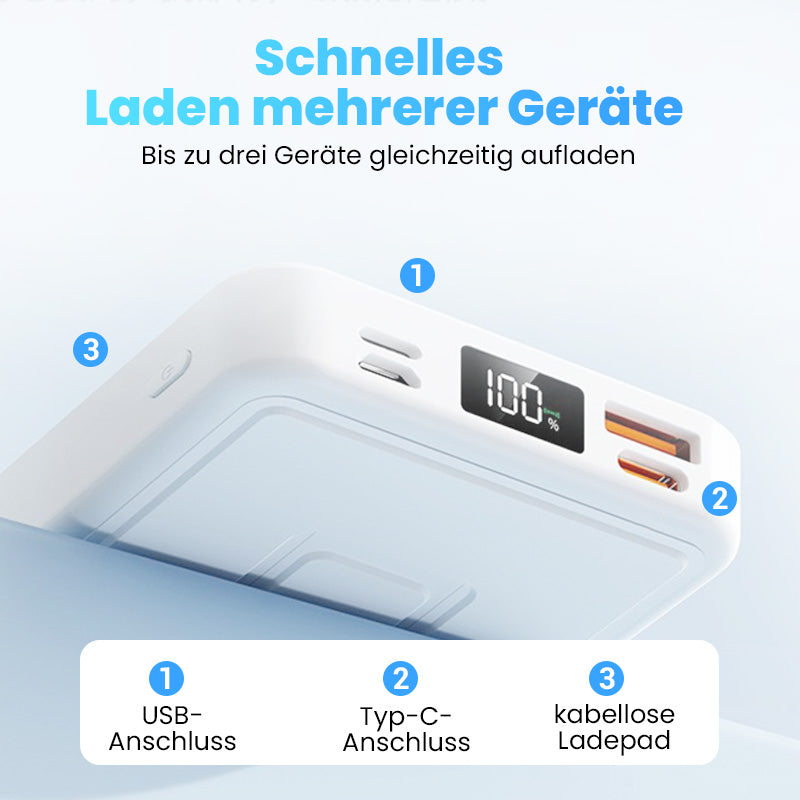 🔋⚡️ Letzter Tag: 50% auf magnetische Powerbank + Kauf von 2 spart weitere 10%! ✨💥 5000mAh & 20W Schnellladung – Deine kabellose Energie für Reise und Büro.
