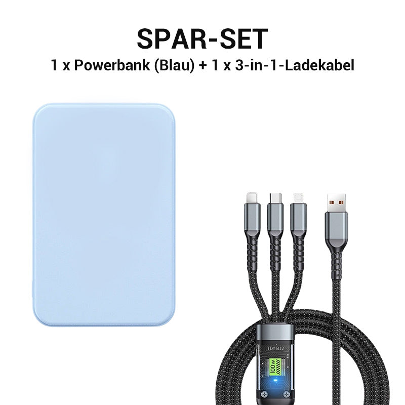 🔋⚡️ Letzter Tag: 50% auf magnetische Powerbank + Kauf von 2 spart weitere 10%! ✨💥 5000mAh & 20W Schnellladung – Deine kabellose Energie für Reise und Büro.