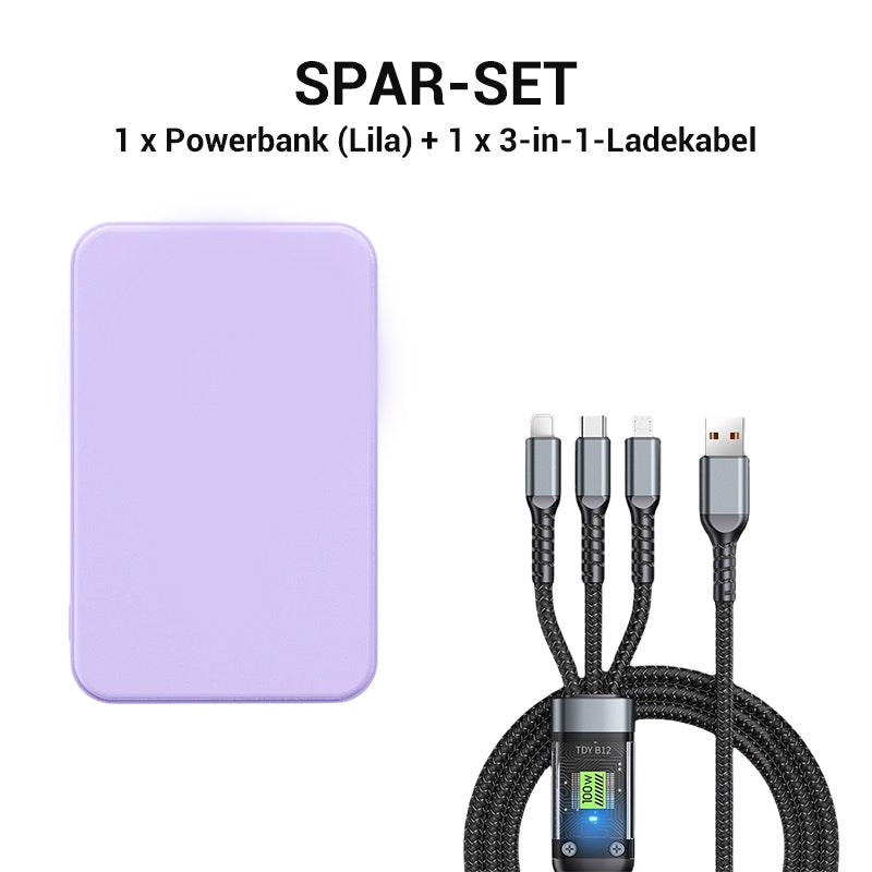 🔋⚡️ Letzter Tag: 50% auf magnetische Powerbank + Kauf von 2 spart weitere 10%! ✨💥 5000mAh & 20W Schnellladung – Deine kabellose Energie für Reise und Büro.