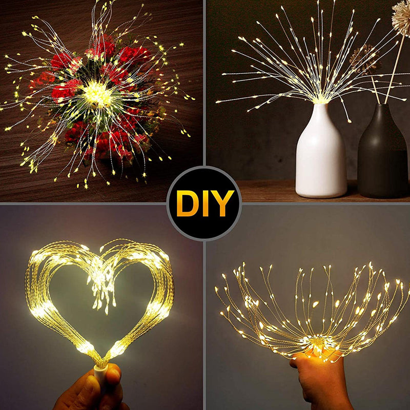 ✨🎆 50% RABATT! Solar-Feuerwerks-Lichterkette: 280 warmweiße LEDs, 8 Leuchtmodi 🌿💡 für Garten, Party & Terrasse – wasserdicht & dekorativ