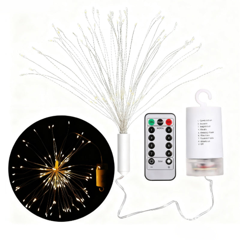 ✨🎆 50% RABATT! Solar-Feuerwerks-Lichterkette: 280 warmweiße LEDs, 8 Leuchtmodi 🌿💡 für Garten, Party & Terrasse – wasserdicht & dekorativ