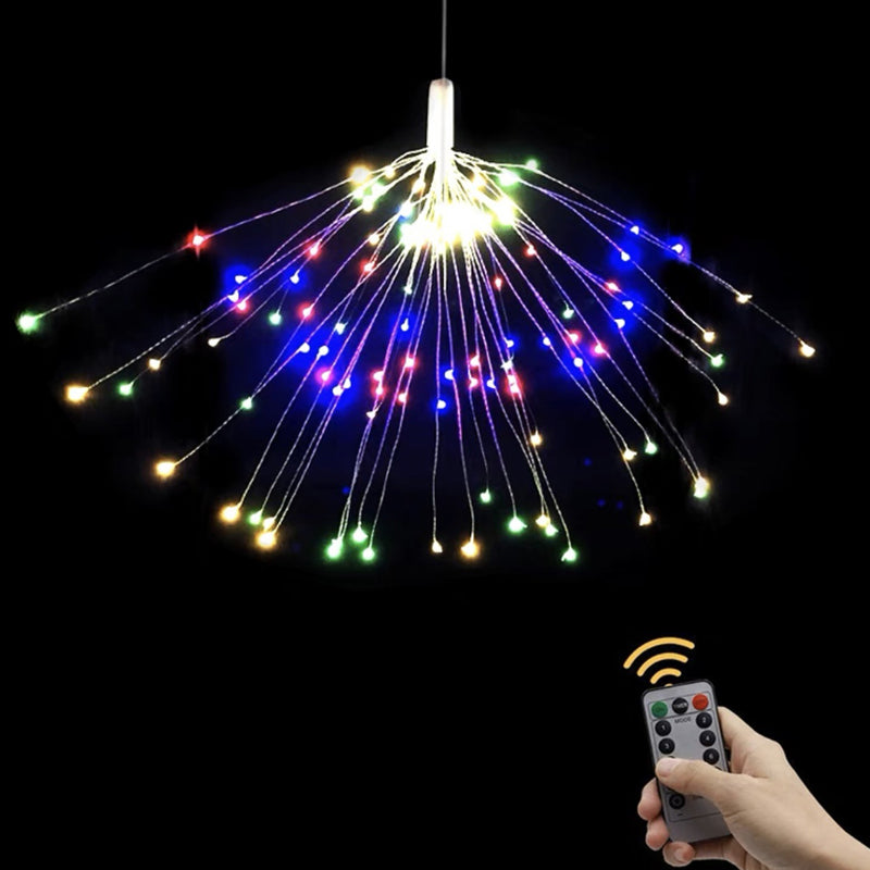 ✨🎆 50% RABATT! Solar-Feuerwerks-Lichterkette: 280 warmweiße LEDs, 8 Leuchtmodi 🌿💡 für Garten, Party & Terrasse – wasserdicht & dekorativ