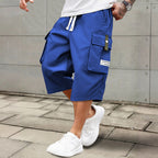 ✨🔥 Lässige 3/4-Cargo-Hose mit Kordelzug für Herren – ideal für urbane Abenteuer & warme Tage 🚀💪 Dank praktischer Taschen und lässigem Schnitt maximaler Komfort und Stil.