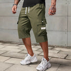 ✨🔥 Lässige 3/4-Cargo-Hose mit Kordelzug für Herren – ideal für urbane Abenteuer & warme Tage 🚀💪 Dank praktischer Taschen und lässigem Schnitt maximaler Komfort und Stil.