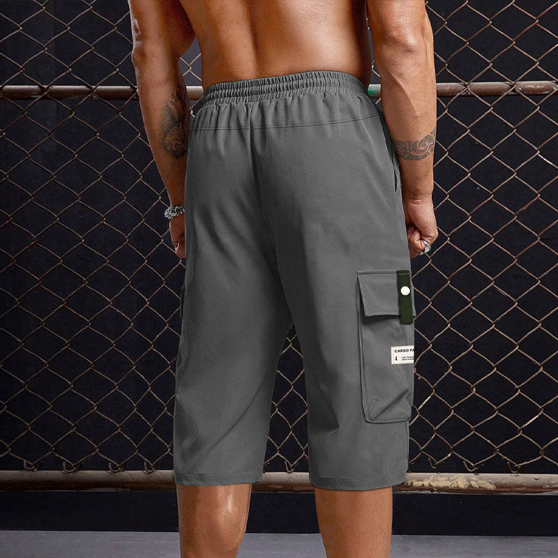✨🔥 Lässige 3/4-Cargo-Hose mit Kordelzug für Herren – ideal für urbane Abenteuer & warme Tage 🚀💪 Dank praktischer Taschen und lässigem Schnitt maximaler Komfort und Stil.