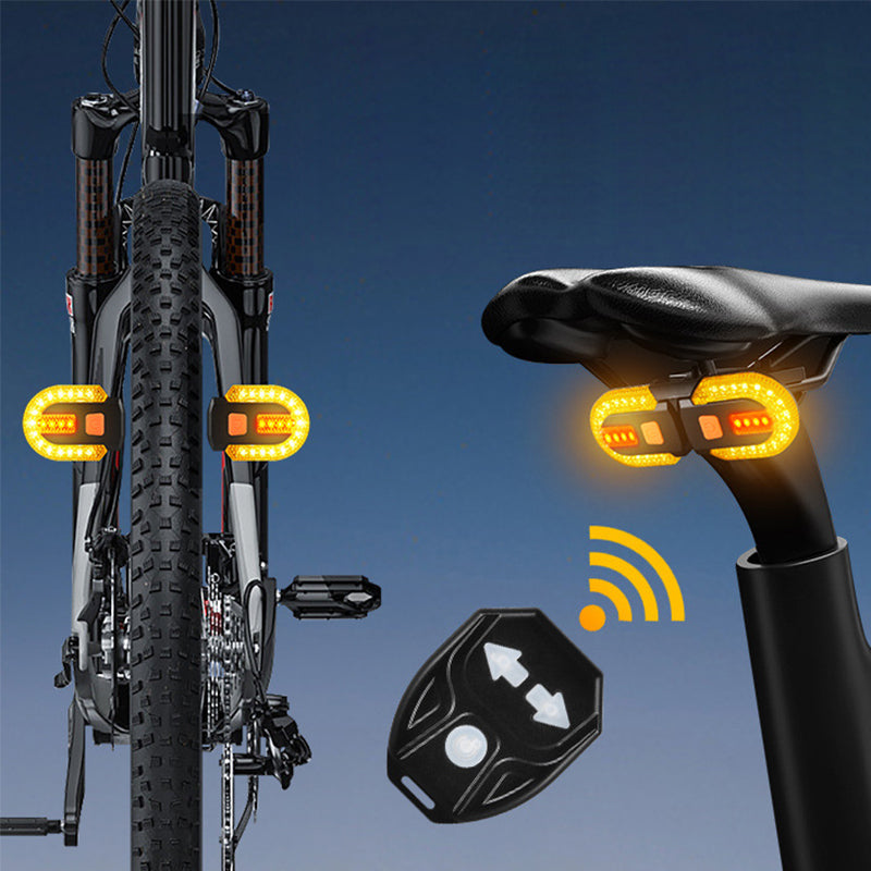 🌱🚴 Fahrradrücklicht mit Fernbedienung – 50% Frühlings-Rabatt!🔔💡 Blinker & Warnlicht, USB-C, 38 LEDs