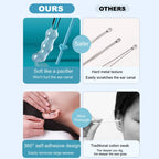 👂🌟 Ohrschmalz-Entferner Stäbchen mit Silikon-Paddel – sicherer als Wattestäbchen! 🌟👂 Einfach, hygienisch und wiederverwendbar. Sanft zu Kindern & empfindlichen Ohren. 👶🛡️