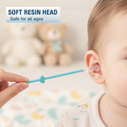 👂🌟 Ohrschmalz-Entferner Stäbchen mit Silikon-Paddel – sicherer als Wattestäbchen! 🌟👂 Einfach, hygienisch und wiederverwendbar. Sanft zu Kindern & empfindlichen Ohren. 👶🛡️