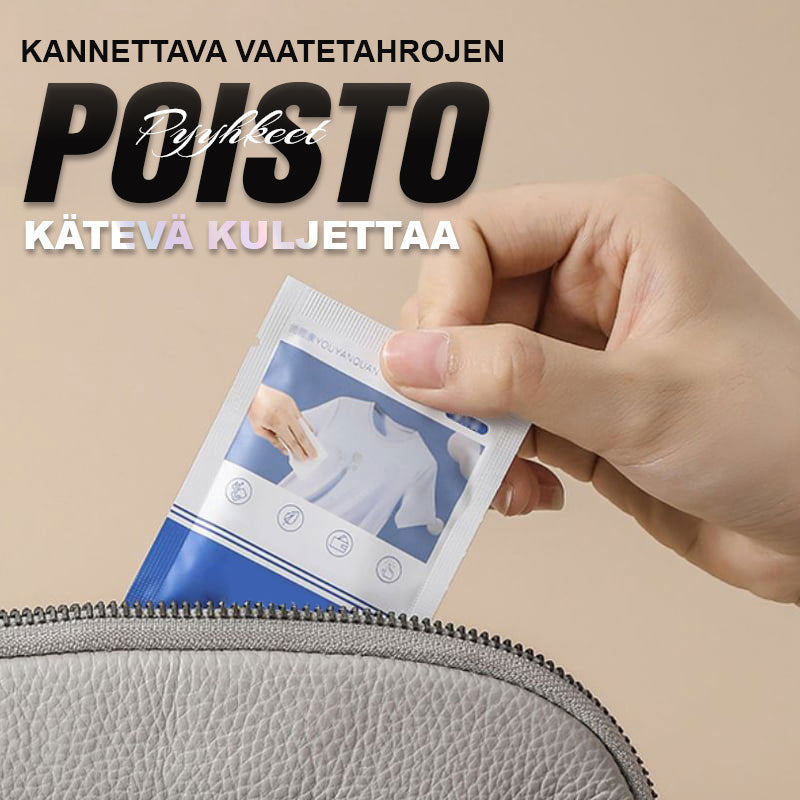 🧼👕 Flecken sofort weg – tragbare Reinigungstücher für Kleidung ✨🧴 Ohne Wasser, ohne Seife – ideal für unterwegs, Reise, Büro & Restaurant. Entfernt Rotwein, Fett & Make-up rückstandslos.
