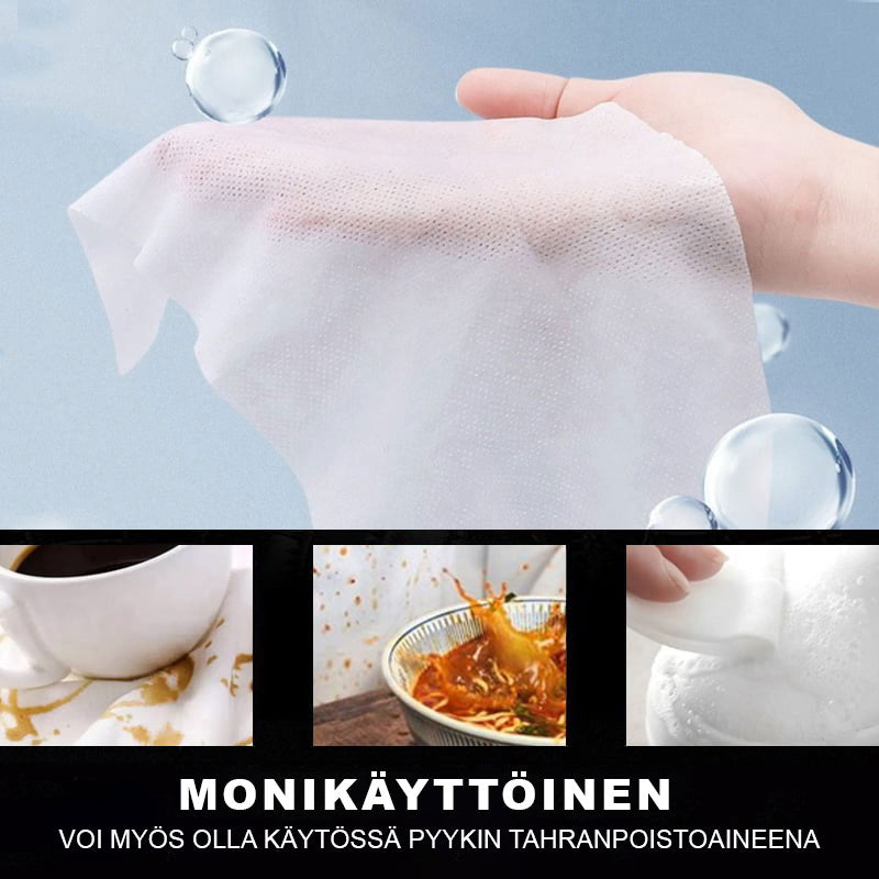 🧼👕 Flecken sofort weg – tragbare Reinigungstücher für Kleidung ✨🧴 Ohne Wasser, ohne Seife – ideal für unterwegs, Reise, Büro & Restaurant. Entfernt Rotwein, Fett & Make-up rückstandslos.