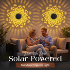 🌿💡 Solar-Mandalaleuchte 2-in-1: Boden- & Wandleuchte für Garten & Terrasse 🌙✨ mit Vintage-Projektion, rostfrei & IP65 – 60% RABATT!