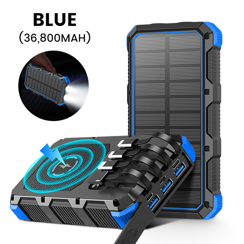 🔥🔋 Solarpowerbank 20.000 mAh – Robust & wetterfest, lädt 3 Geräte gleichzeitig, ideal für Camping & Outdoor-Abenteuer. ☀️🔌 Ohne Steckdose autark unterwegs.