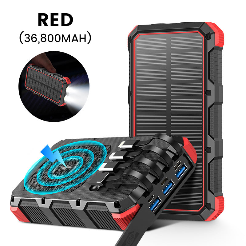 🔥🔋 Solarpowerbank 20.000 mAh – Robust & wetterfest, lädt 3 Geräte gleichzeitig, ideal für Camping & Outdoor-Abenteuer. ☀️🔌 Ohne Steckdose autark unterwegs.